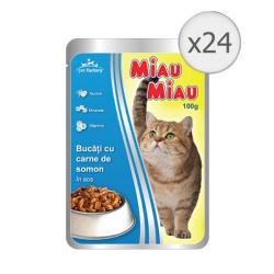 Miau Miau lazacos alutasakos eledel felnott cicaknak 24x100 g.jpg